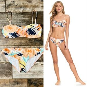 Roxy Womens Swim The Sea Bralette Bikini Top and Bottom